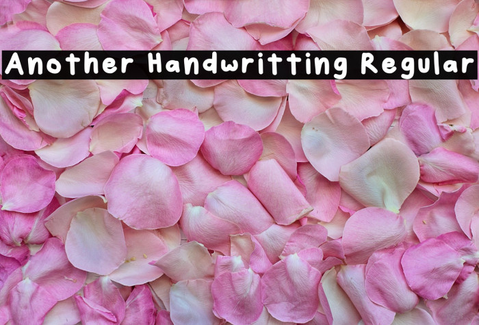 Another Handwritting Regular Example 1