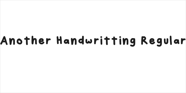 Another Handwritting Regular Logo