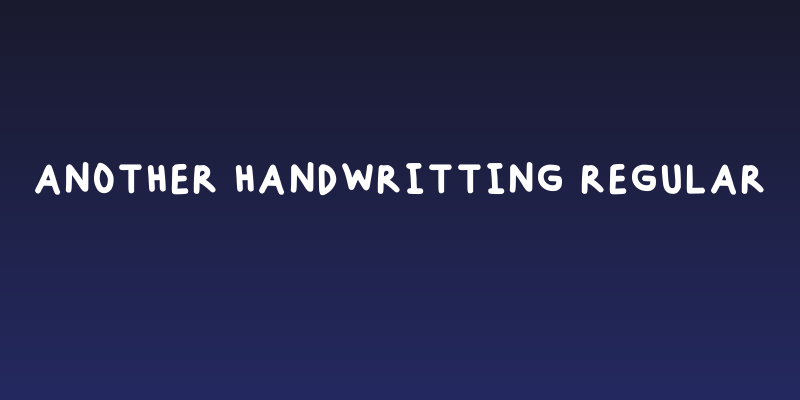 Another Handwritting Regular Social Header