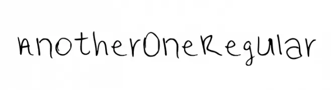 Another One Regular  font caratteri gratis