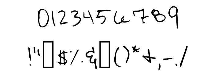 Another One Regular Font OTHER CHARS