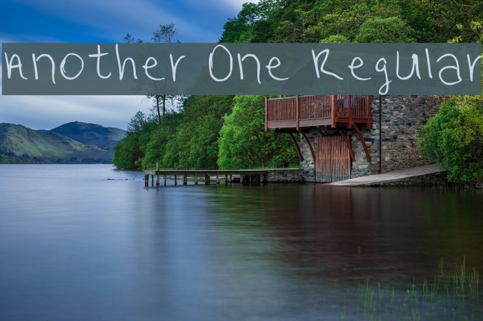 Another One Regular Font examples