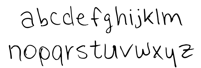 Another One Regular Font LOWERCASE
