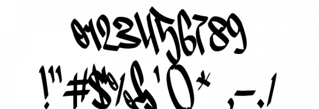 Another Tag Font OTHER CHARS