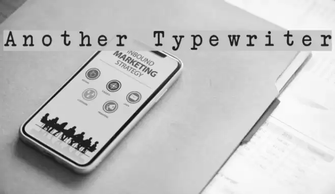 Another Typewriter Font examples