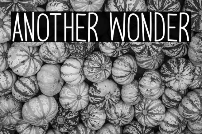 Another Wonder Font examples