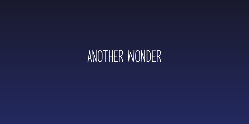 Another Wonder Social Header