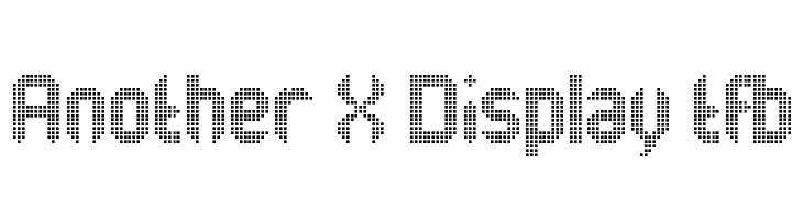 Another X Display tfb  免费字体下载