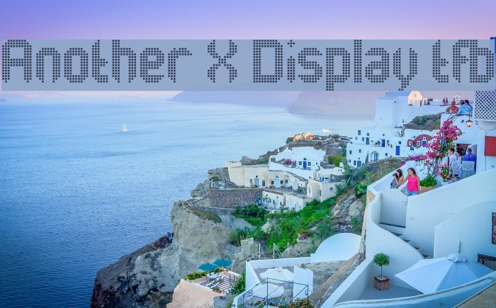Another X Display tfb Font examples