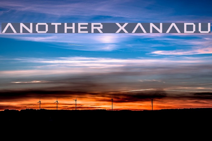 Another Xanadu Font examples