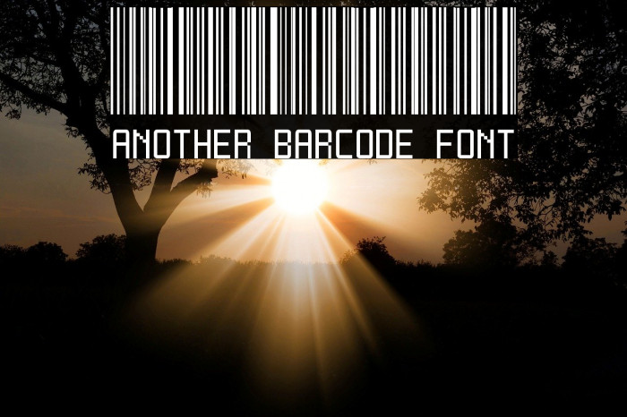 Another barcode font Example 1