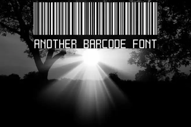 Another barcode font Font examples