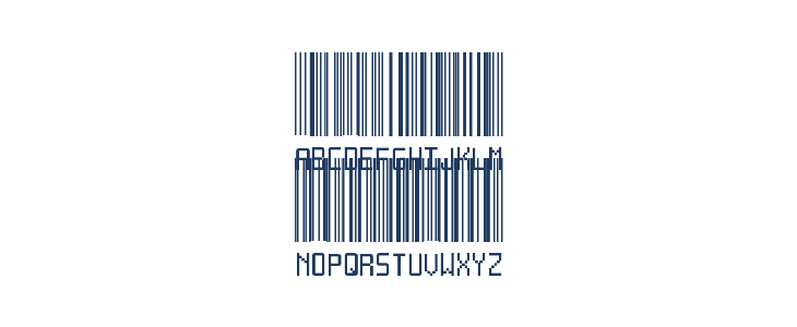 Another barcode font Lowercase