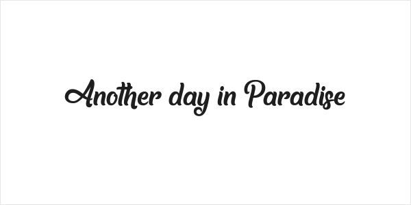 Another day in Paradise Logo