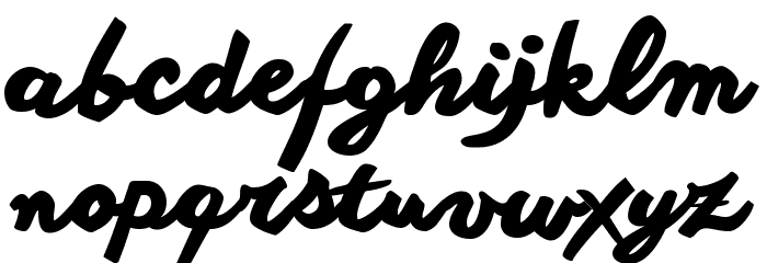 Another shabby Bold Font LOWERCASE