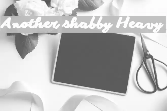 Another shabby Heavy Font examples