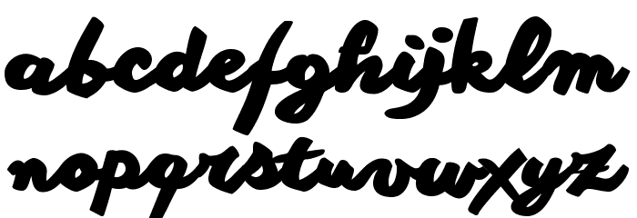 Another shabby Heavy Font LOWERCASE