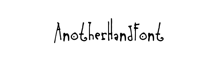 AnotherHandFont  フリーフォントのダウンロード