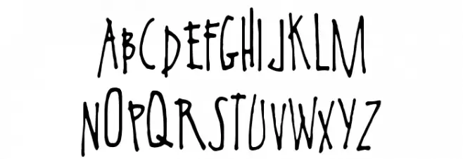 AnotherHandFont 字体 大写