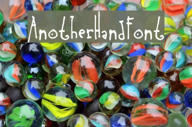 AnotherHandFont Example 3