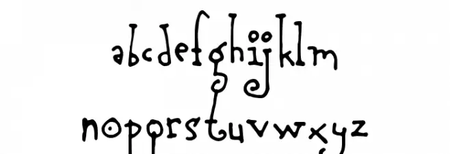 AnotherHandFont फ़ॉन्ट लोअरकेस