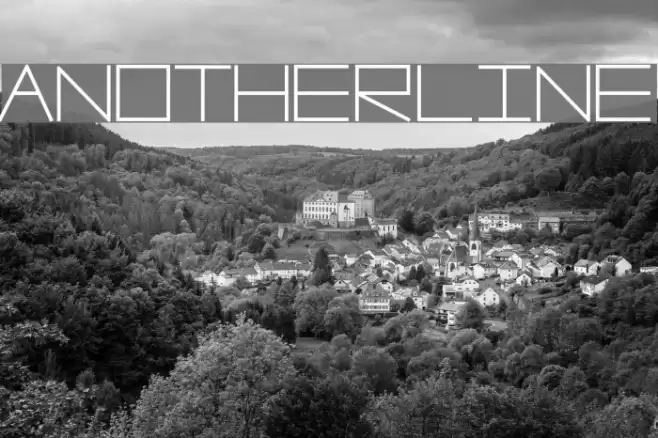 AnotherLine Font examples