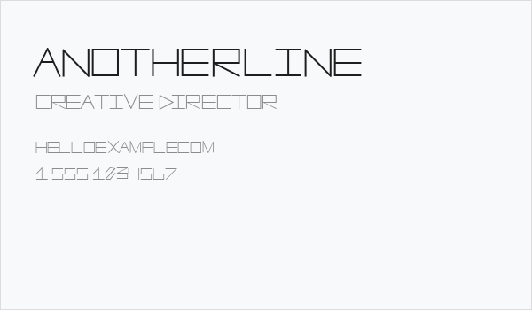 AnotherLine Business Card