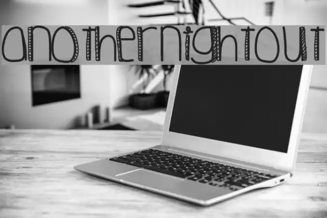 AnotherNightOut Font examples