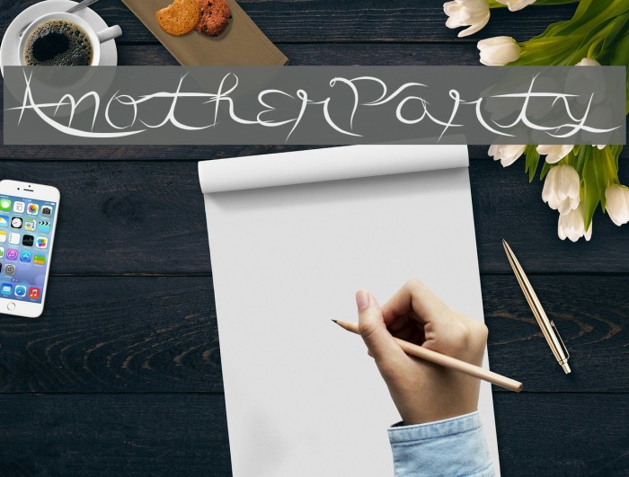 AnotherParty Font examples