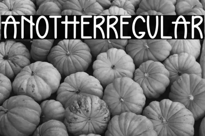 AnotherRegular Font examples