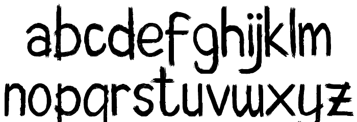 AnotherScream Font LOWERCASE