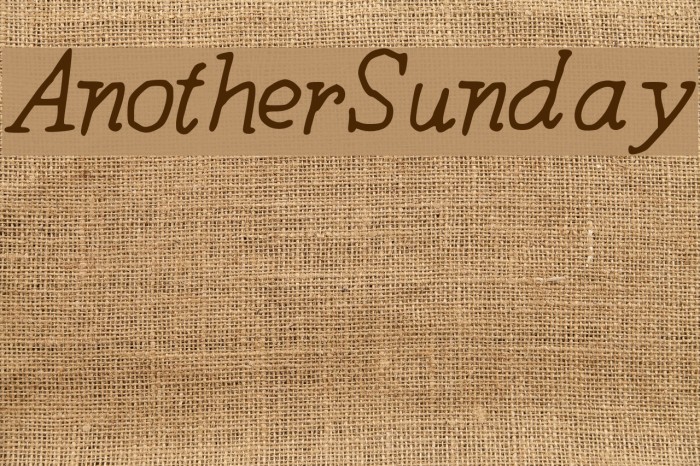 AnotherSunday Font examples