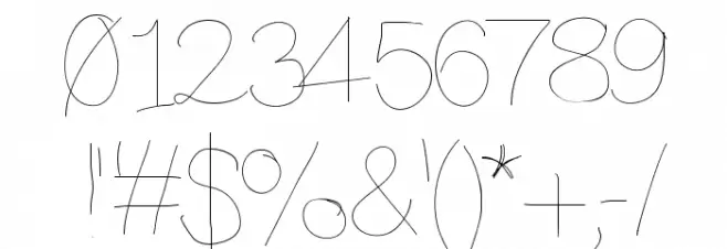 Anothertry Font Alte caractere