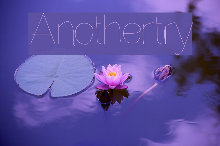 Anothertry Font examples