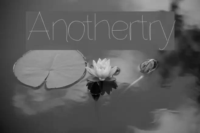 Anothertry Font examples