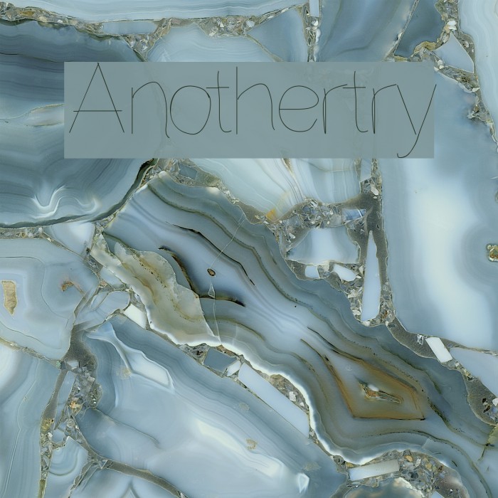 Anothertry Font examples