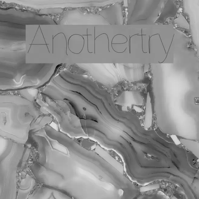 Anothertry Font examples