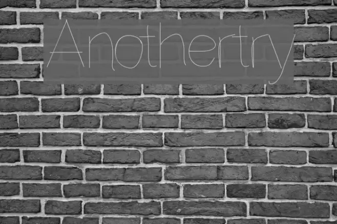 Anothertry Font examples