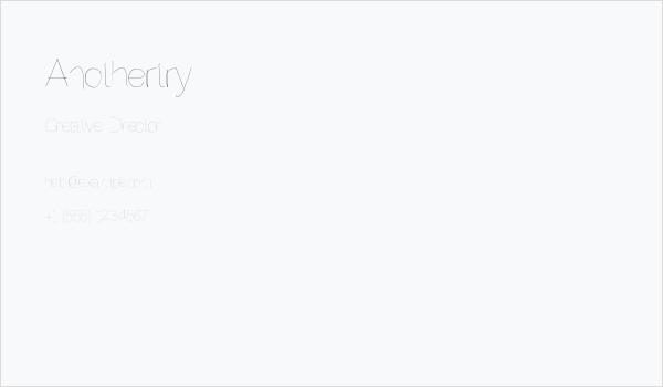 Anothertry Business Card