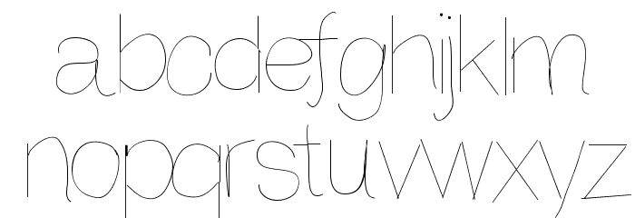 Anothertry Font LOWERCASE