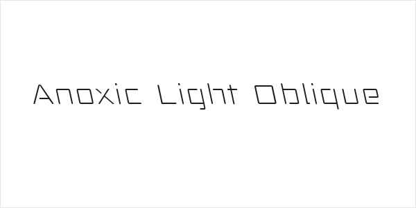 Anoxic Light Oblique Logo
