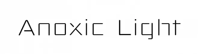 Anoxic Light  Frei Schriftart Herunterladen
