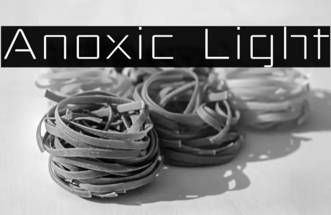Anoxic Light Font examples