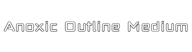 Anoxic Outline Medium  免费字体下载