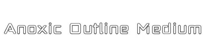 Anoxic Outline Medium  Frei Schriftart Herunterladen