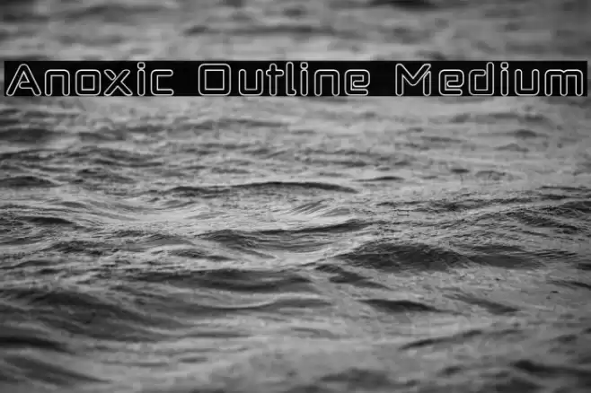 Anoxic Outline Medium Font examples