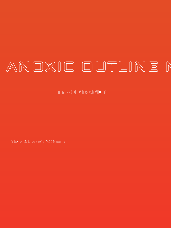 Anoxic Outline Medium Poster