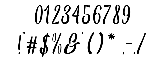 AnsagiaMetta Font OTHER CHARS