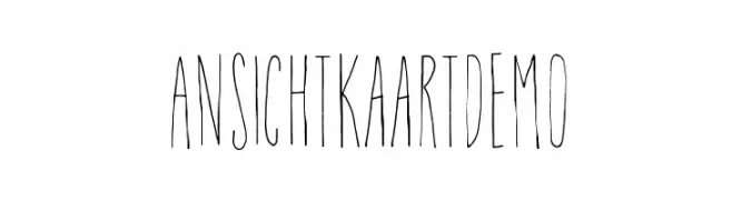 AnsichtkaartDEMO  font caratteri gratis