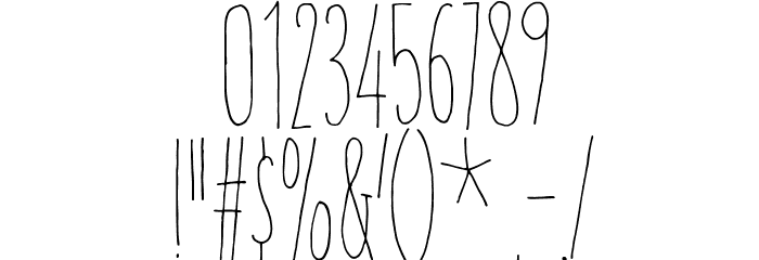 AnsichtkaartDEMO Font OTHER CHARS